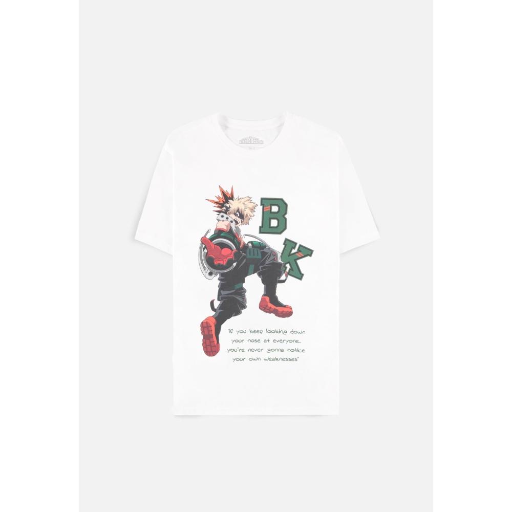 My Hero Academia - Bakugo Quote Tshirt Homme - Blanc